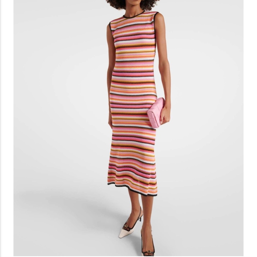 Missoni Vibrant Striped Midi Dress